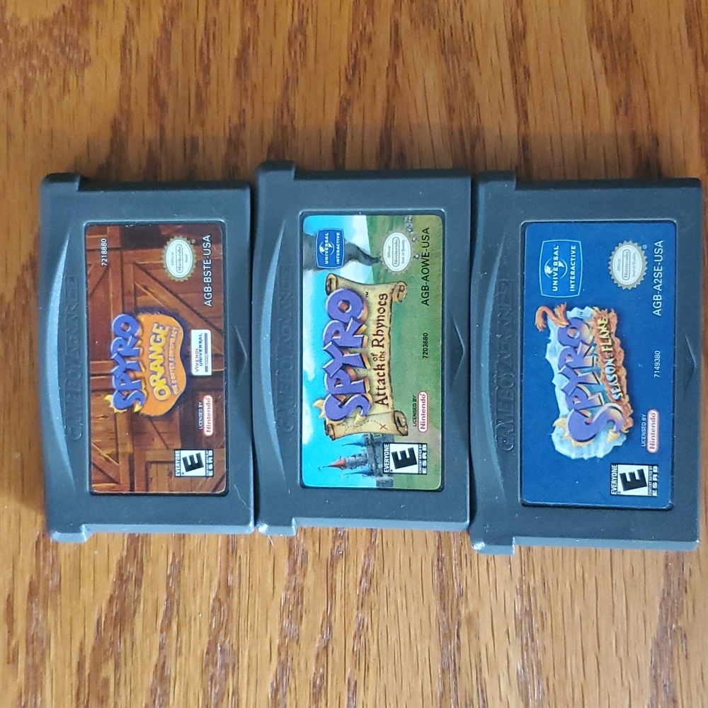 Spyro Gameboy Advanced Set!
